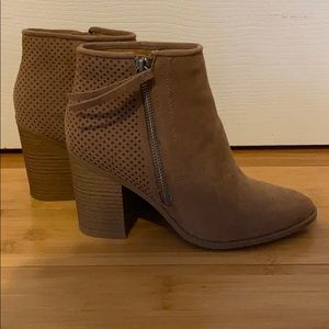 Tan booties